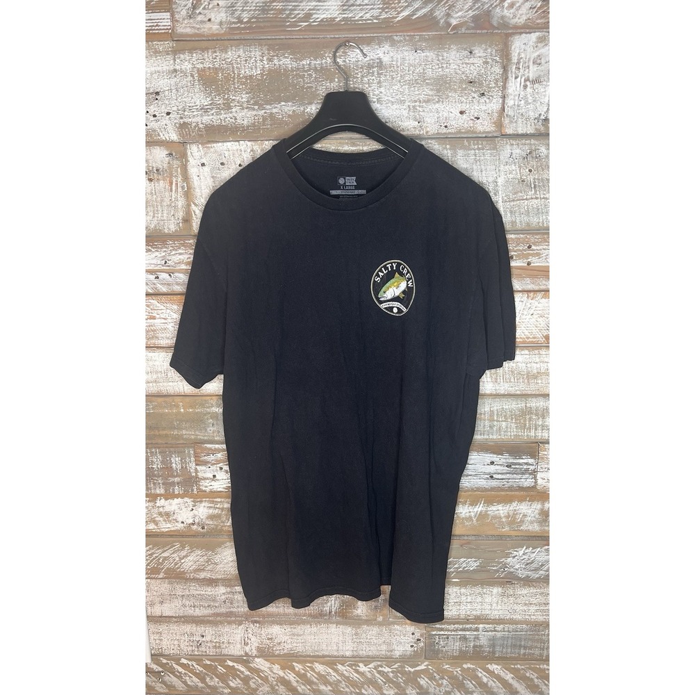 Salty Crew Mens Standard Logo Black‎ short sleeved tshirt XL